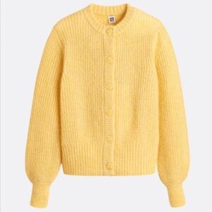 Yellow Women's Cardigan Sweater